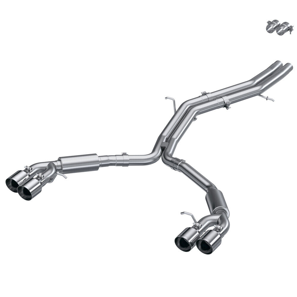 MBRP S4607304 Stainless Resonator Back Exhaust for 2018-2022 Audi S5 / S4 3.0L