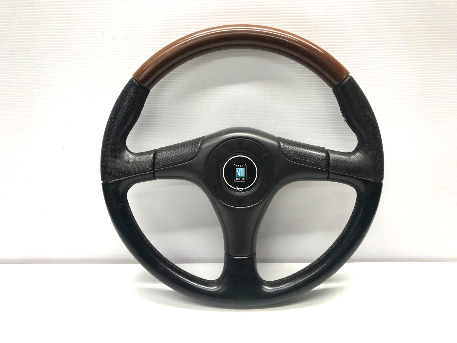 NARDI Wood Laser Combination Steering wheel 36cm From Japan