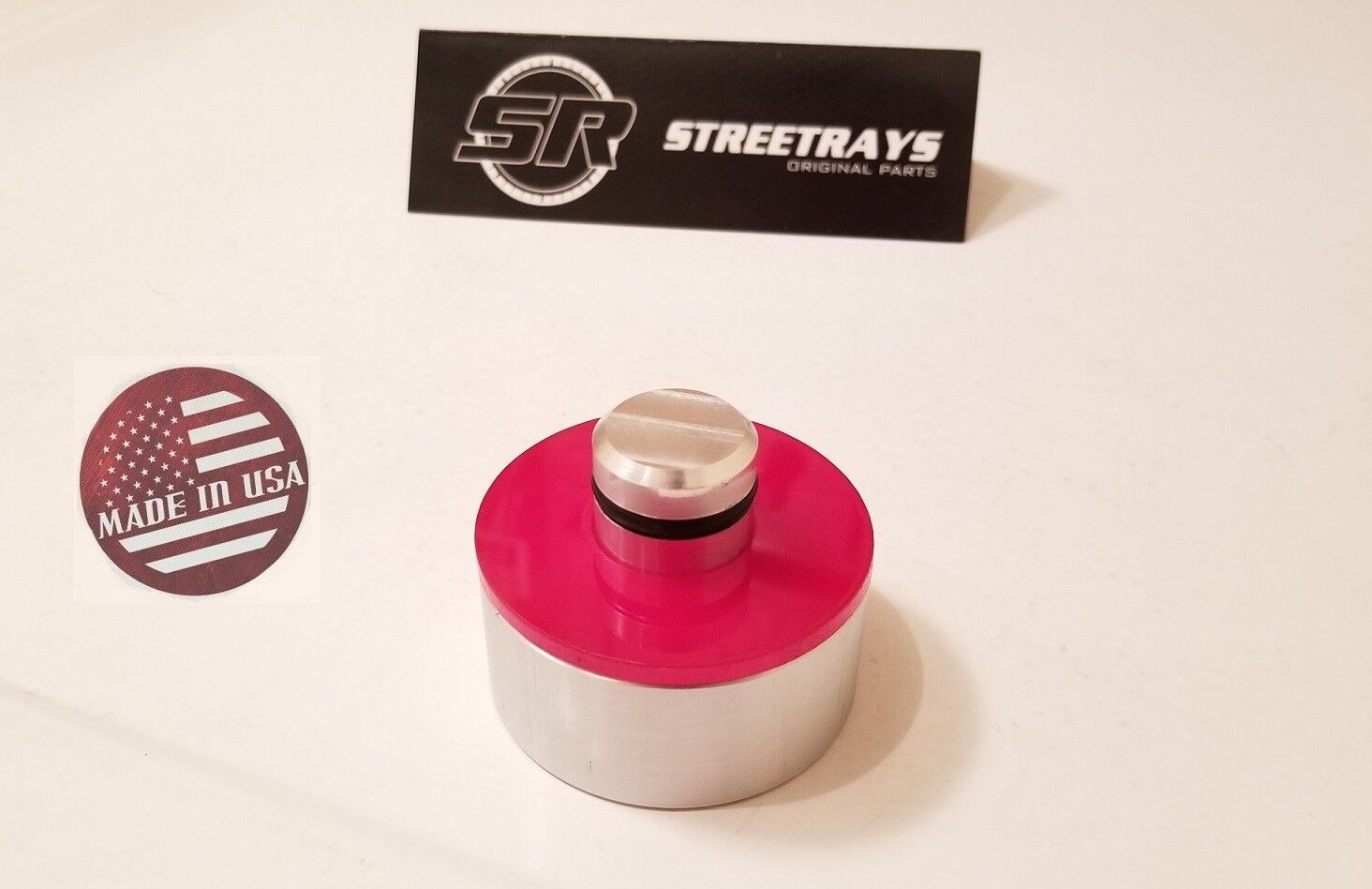 StreetRays Billet Aluminum Tesla Model 3 Jack Point / Pad Adapter Tool (RED)