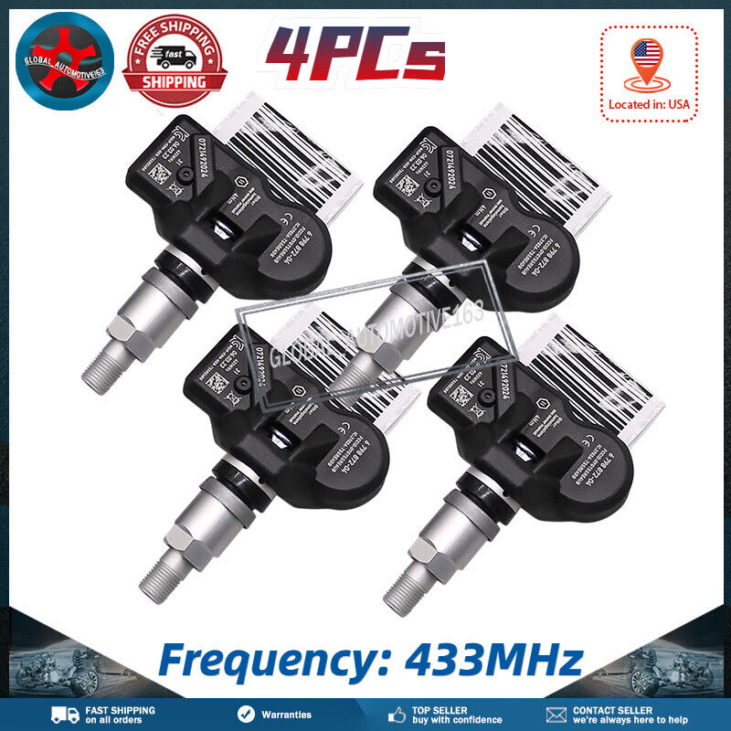 New 4PCS For BMW TPMS F30 328i 335i 36106798872 Tire Pressure Monitoring System