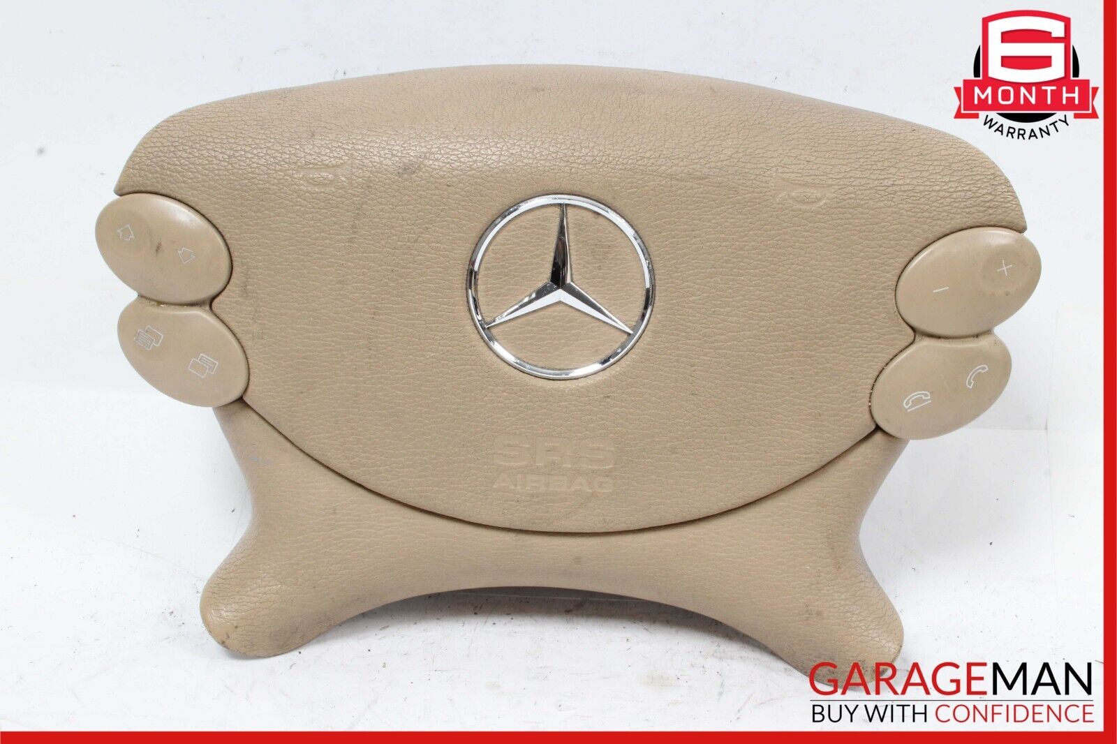 03-12 Mercedes CLS500 E550 SL500 G55 AMG Steering Wheel Airbag Air Bag Beige