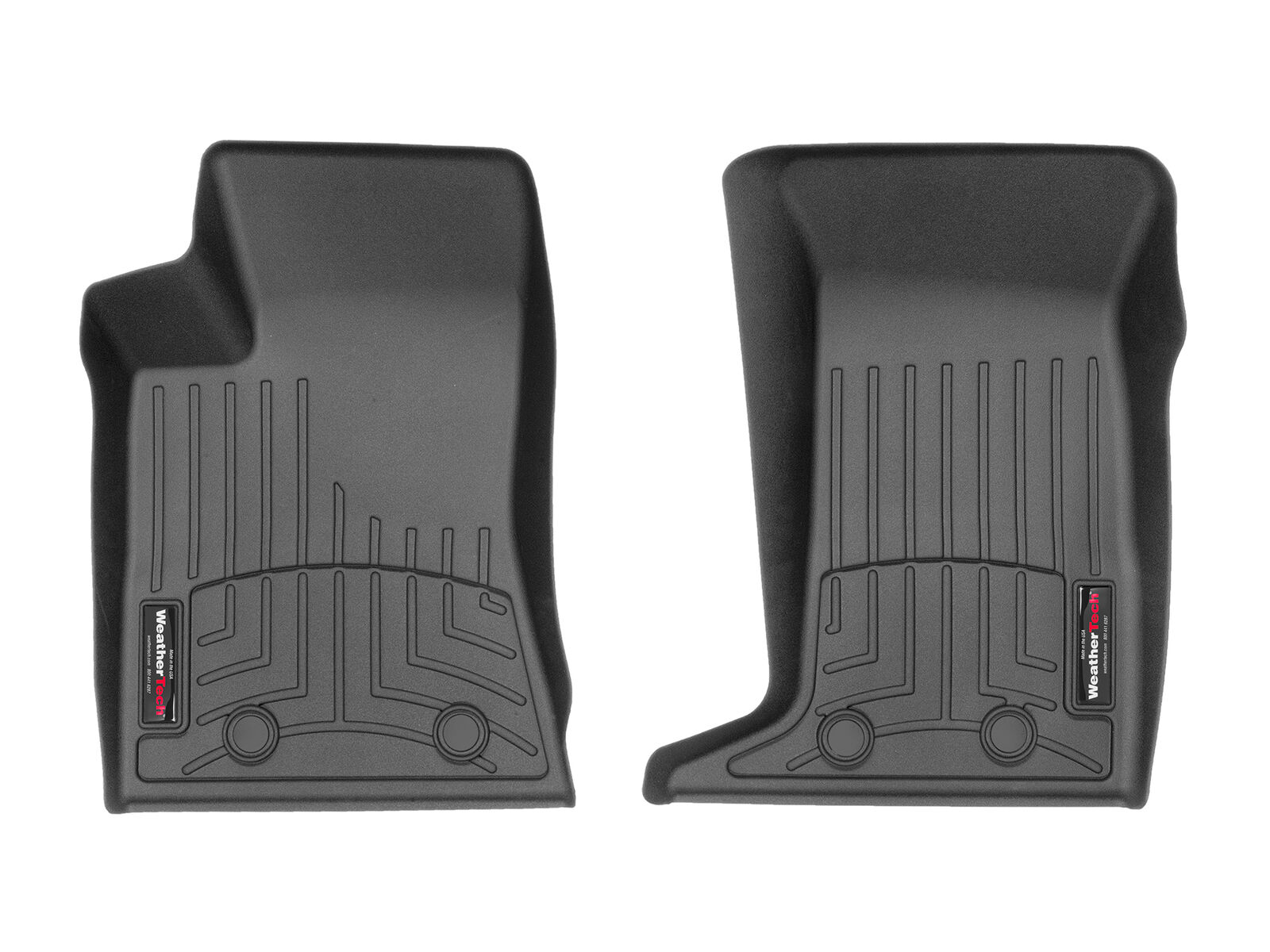 WeatherTech FloorLiner for Cadillac STS/STS-V w/AWD- 2005-2011 - 1st Row - Black