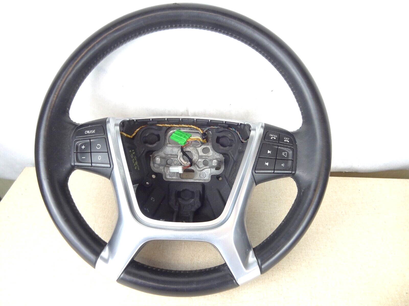 11 Volvo S80 Steering Wheel with Cruise/Audio Controls 31271093, black leather