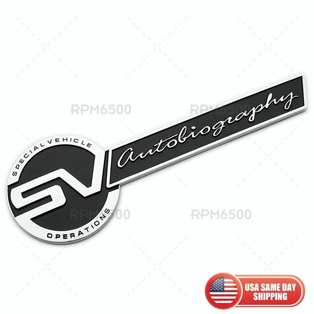 Land Rover SV Autobiography Special Vehicle Operations Logo Badge Emblem Sport