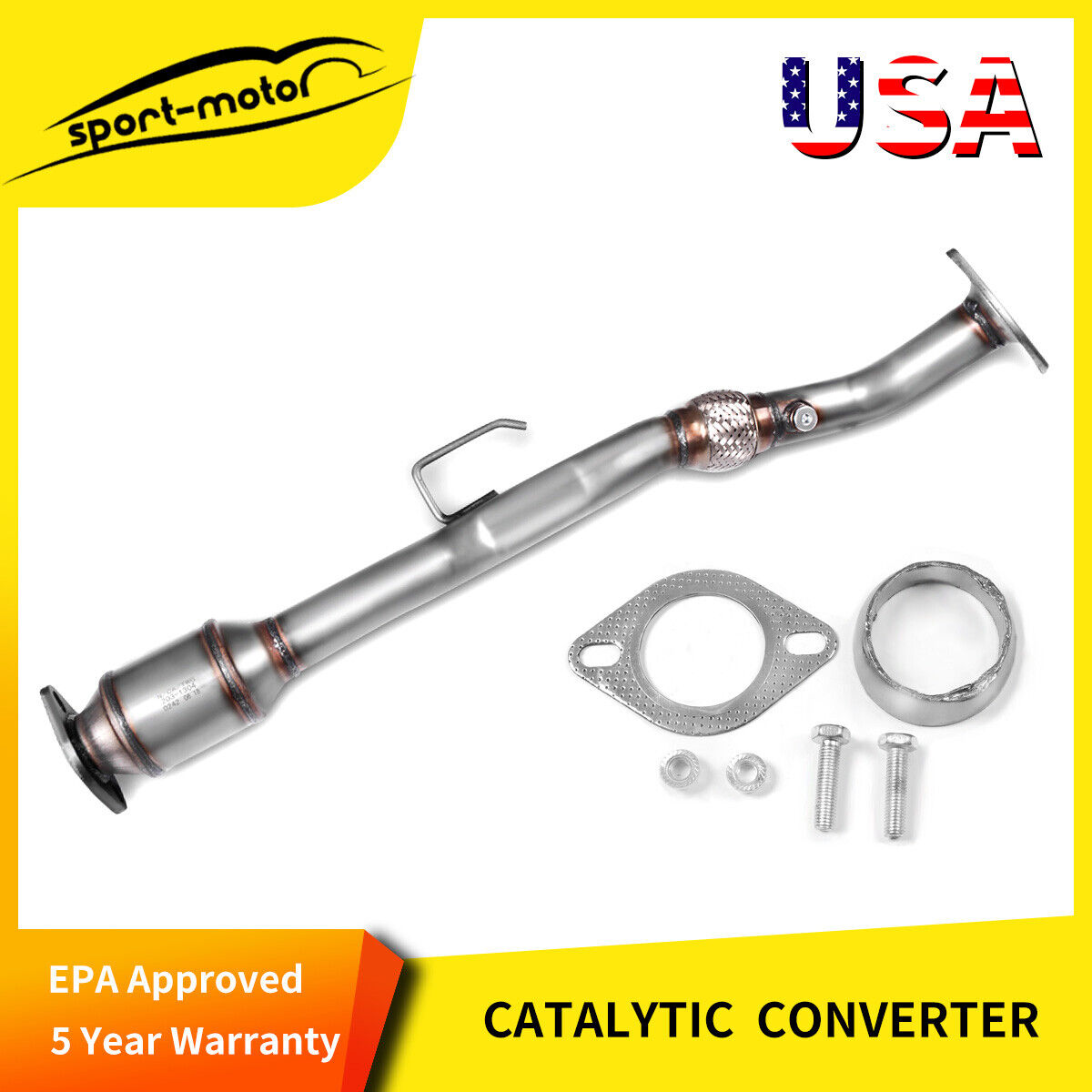 Exhaust Flex Pipe Catalytic Converter for 2002-2006 Nissan Altima 2.5L EPA OBD2