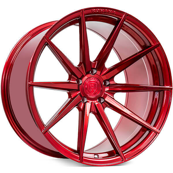 4ea 20x10/20x11 Staggered Rohana Wheels RFX1 Gloss Red Rims (S4)