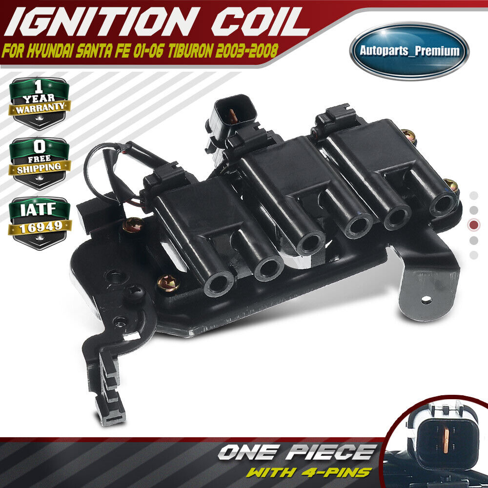 Ignition Coil for Hyundai Santa Fe 2001-2006 Tiburon 2003-2008 2.7L 27301-37110