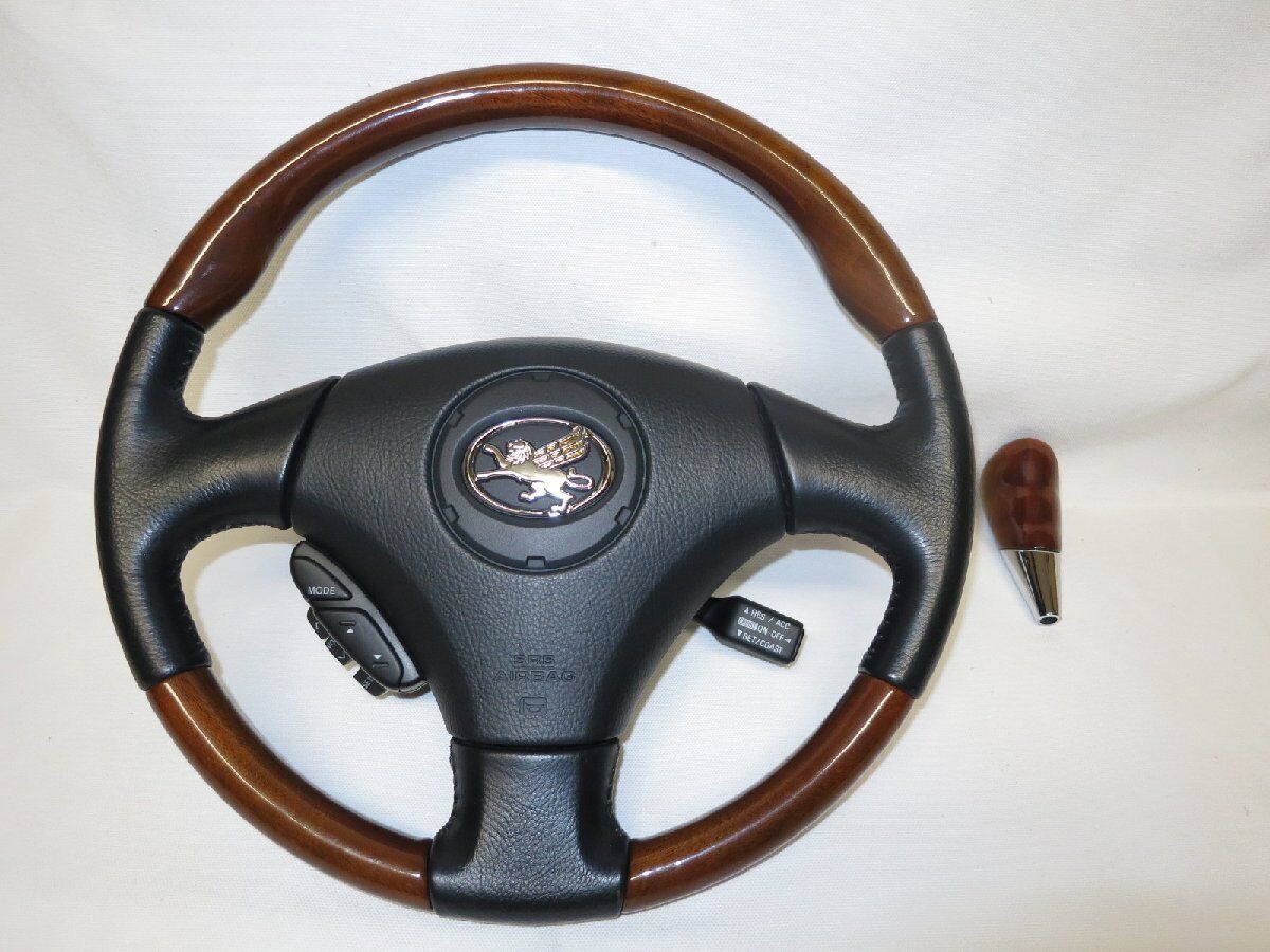 Toyota Soarer UZZ40 Genuine Wood Steering Wheel & Shift Knob for Lexus SC430