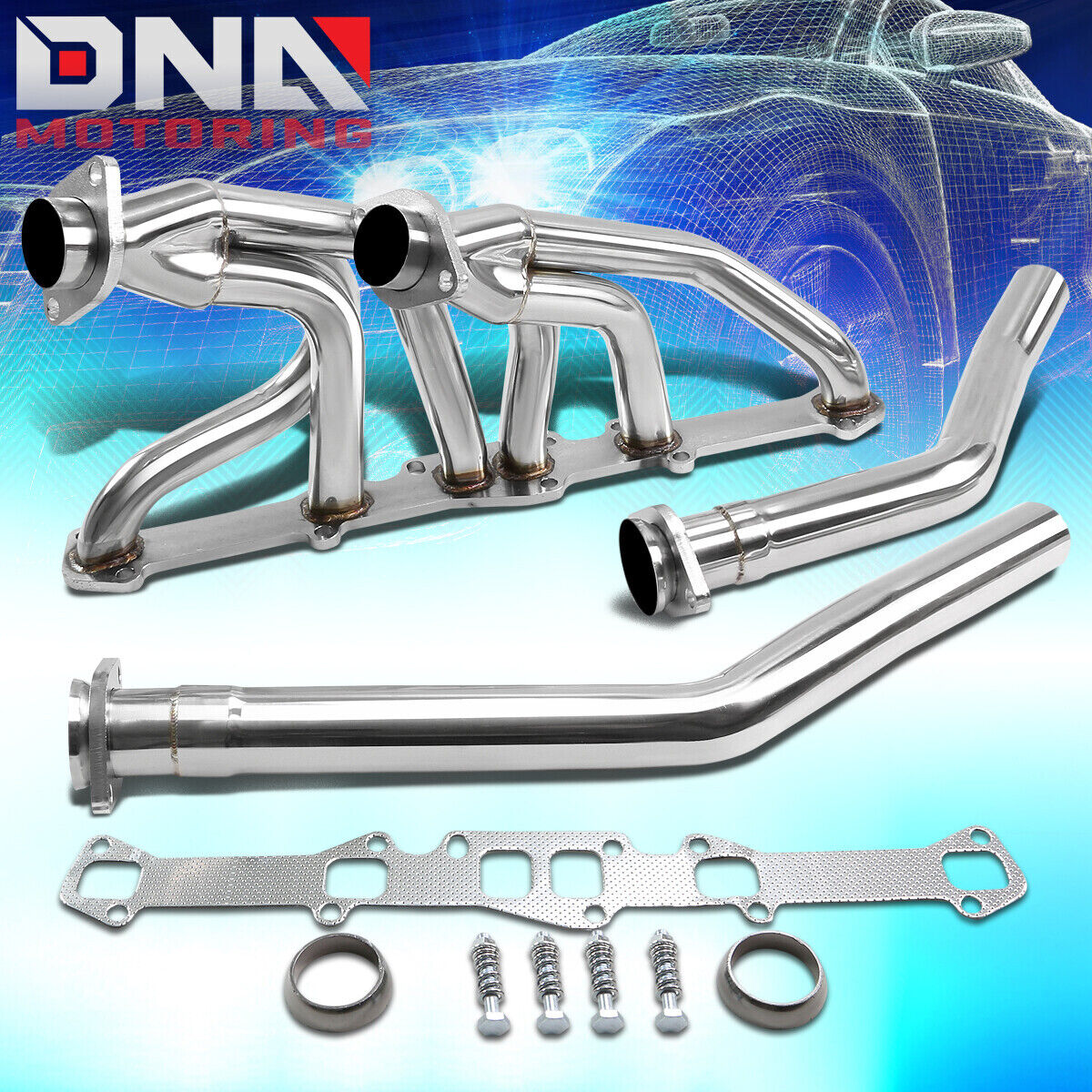 FOR FORD/MERCURY 144/170/200/250 CID l6 STAINLESS STEEL HEADER EXHAUST MANIFOLD