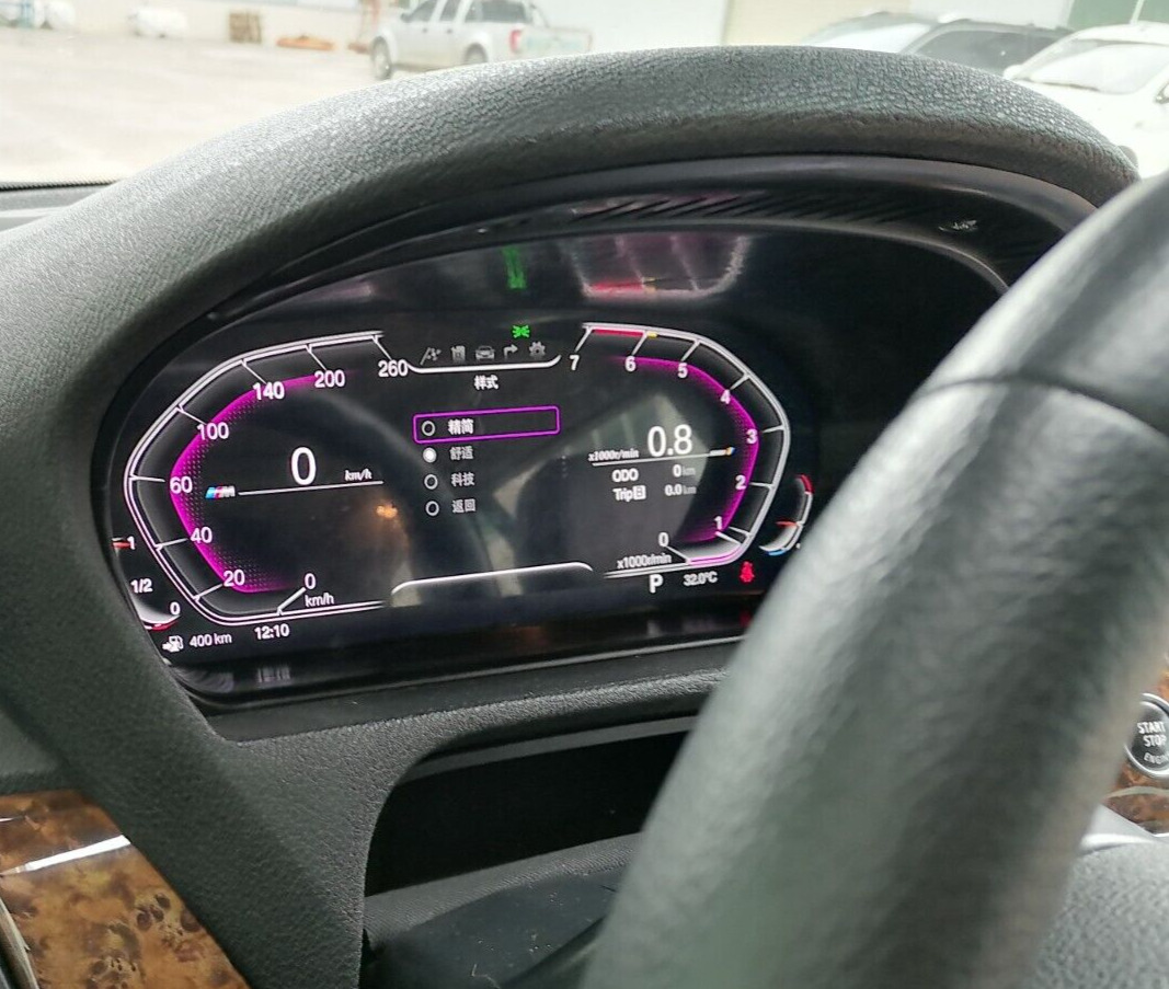 12.3\'\'Digital LCD Instrument Cluster For BMW X6 X6M E71 Speedometer ODO HUD
