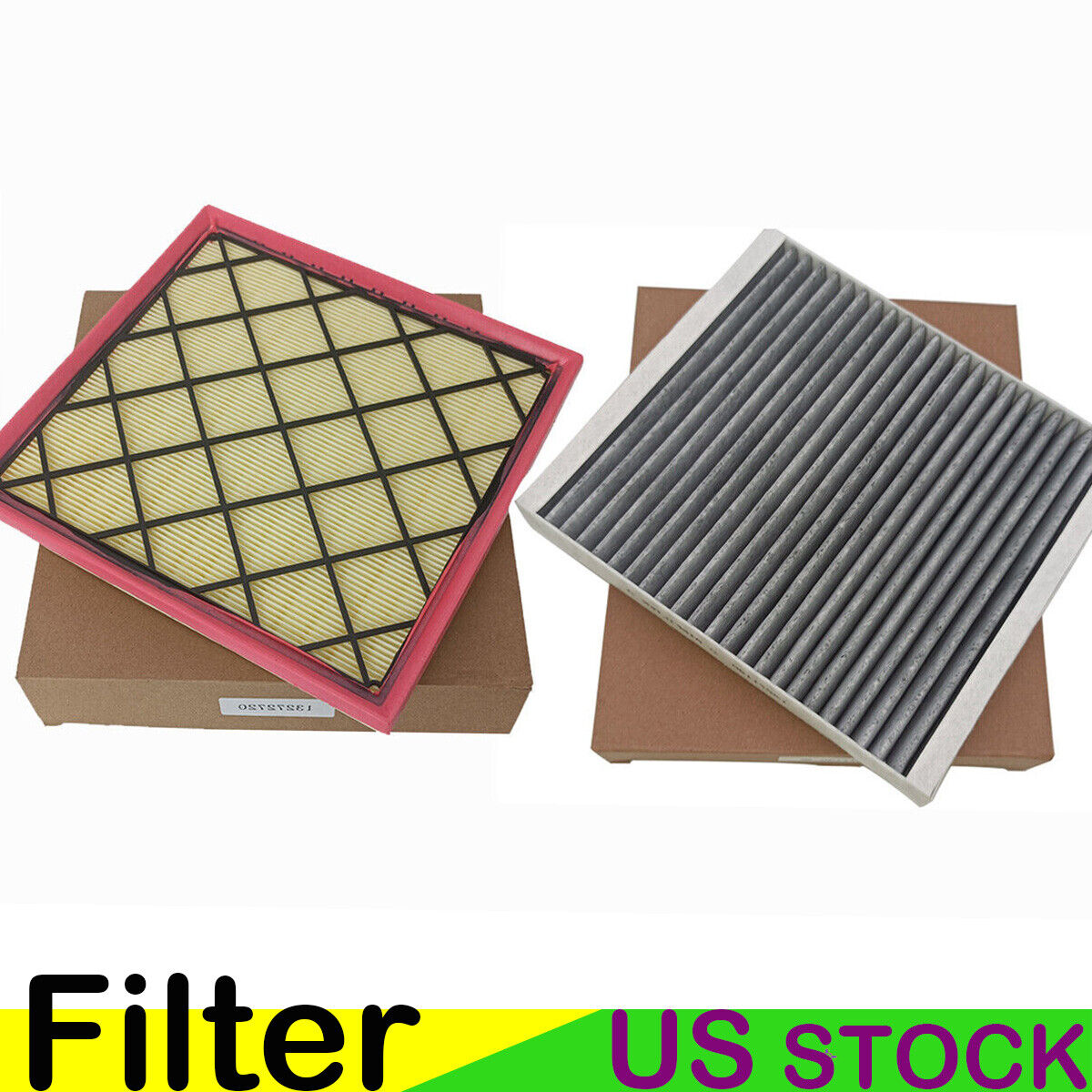 For 11-16 Chevy Cruze 1.8L For 13-16 Buick Verano 2.0L Cabin + Engine Air Filter
