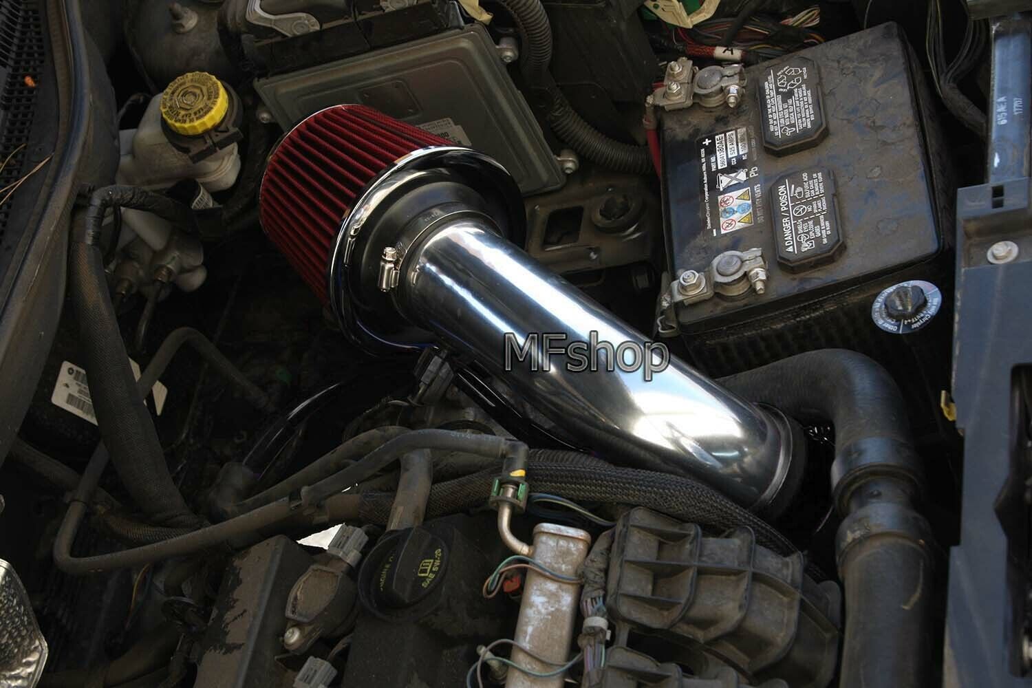 Black Red For 2007-2010 Jeep Compass Patriot 2.0L 2.4L L4 Air Intake + Filter