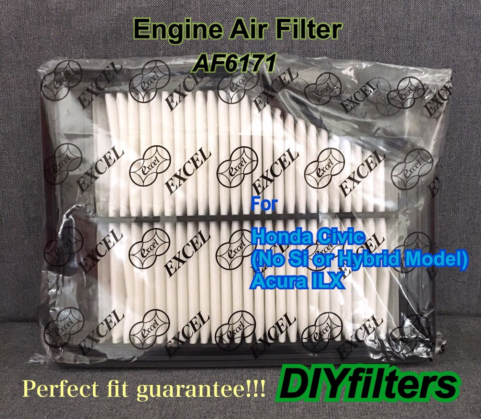 Engine Air Filter For Acura ILX 2013-15 AF6171 Fast Ship
