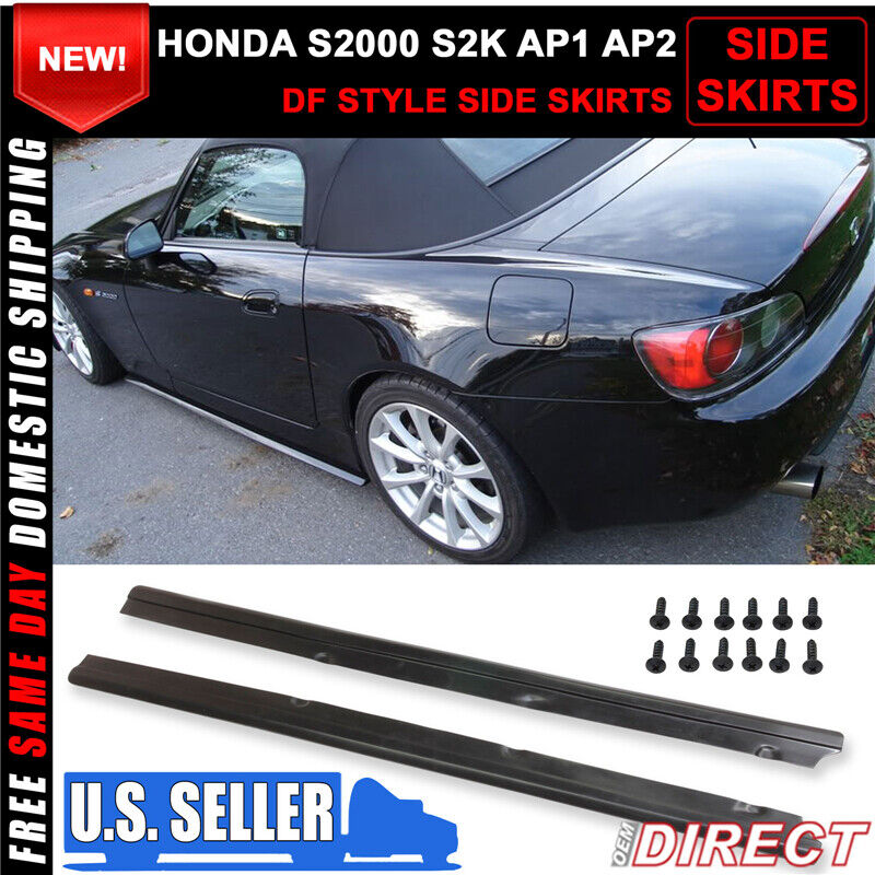 For 00-09 Honda S2000 S2K AP2 Df Style Side Skirts Splitters Bottom line Lip