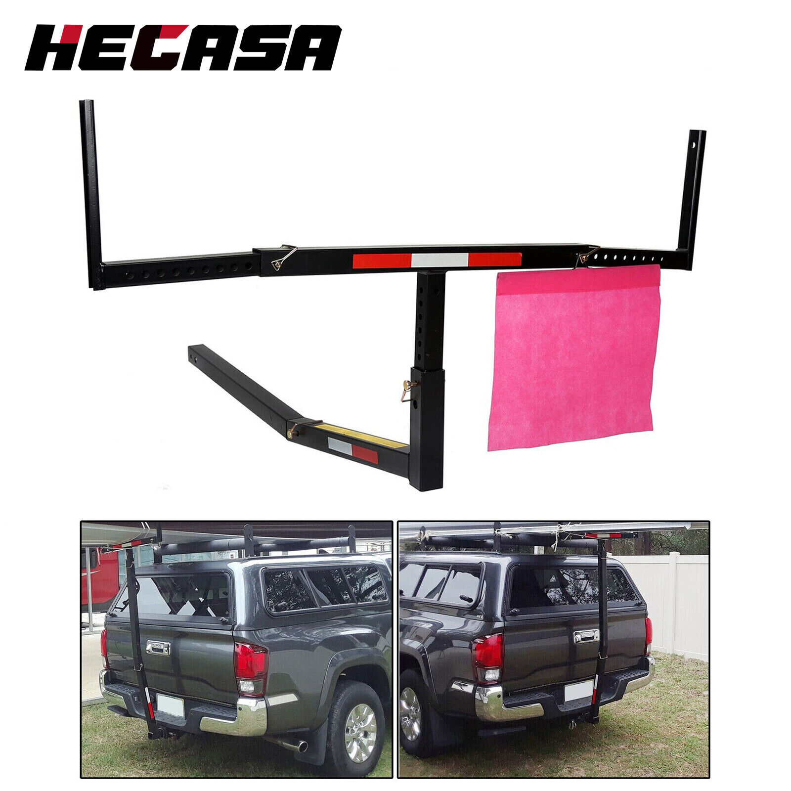 Steel Pick Up Truck Bed Hitch Extender Extension Rack 48\
