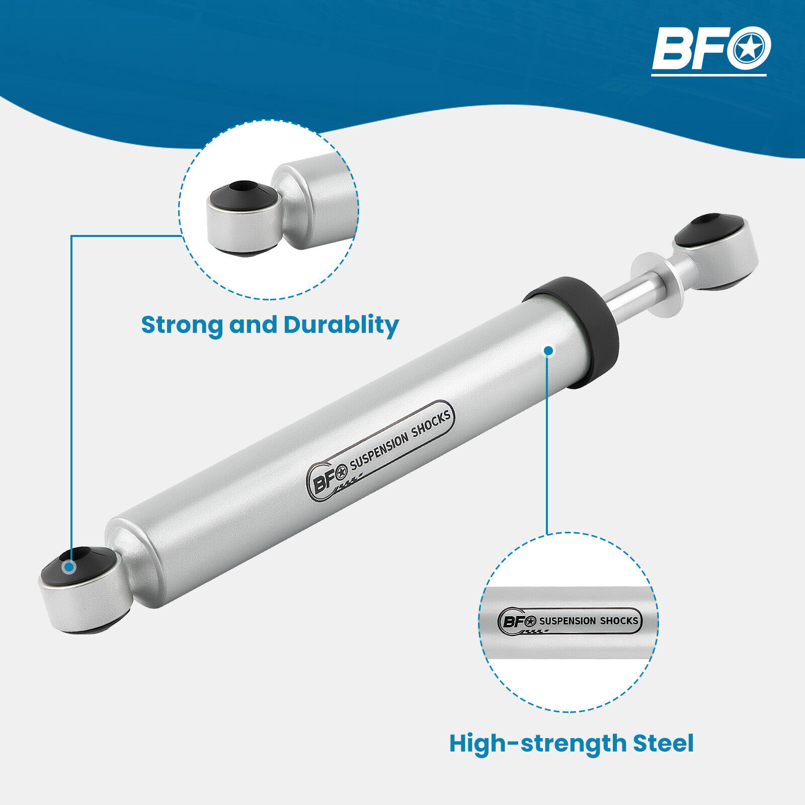 BFO Steering Stabilizer  for Dodge for Ram 1500 2500 3500 4WD 1994-2001