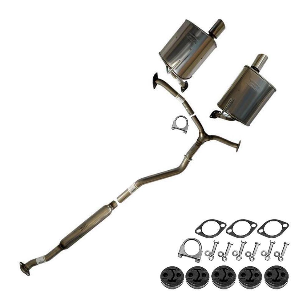 Exhaust System with Hangers + Bolts  compatible with : 2008-2009 Tribeca 3.6L