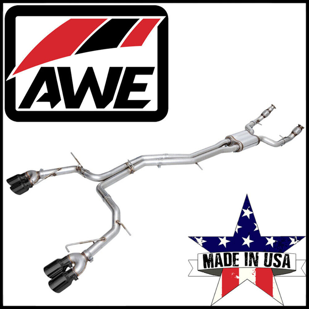AWE Track Cat-Back Exhaust System fits 2020-2024 Audi S6 / S7 Sportback AWD 2.9L