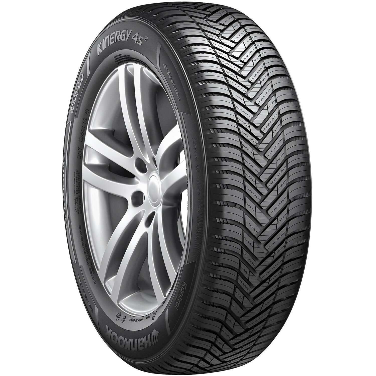 2 Tires Hankook Kinergy 4S2 205/55R16 91V All Weather