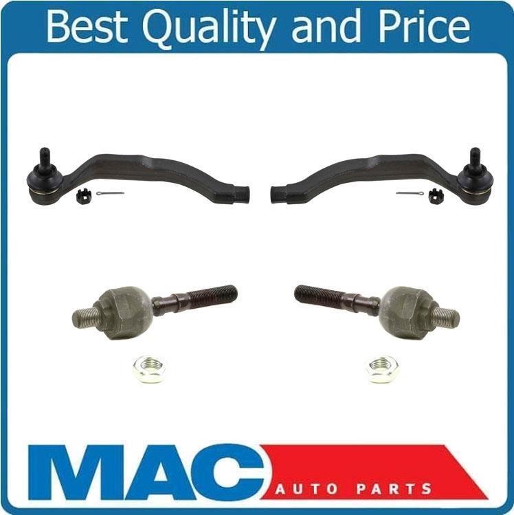 97-98 Acura 3.2TL / 96-04 Acura 3.5RL Inner & Outer Tie Rod Ends 4Pc