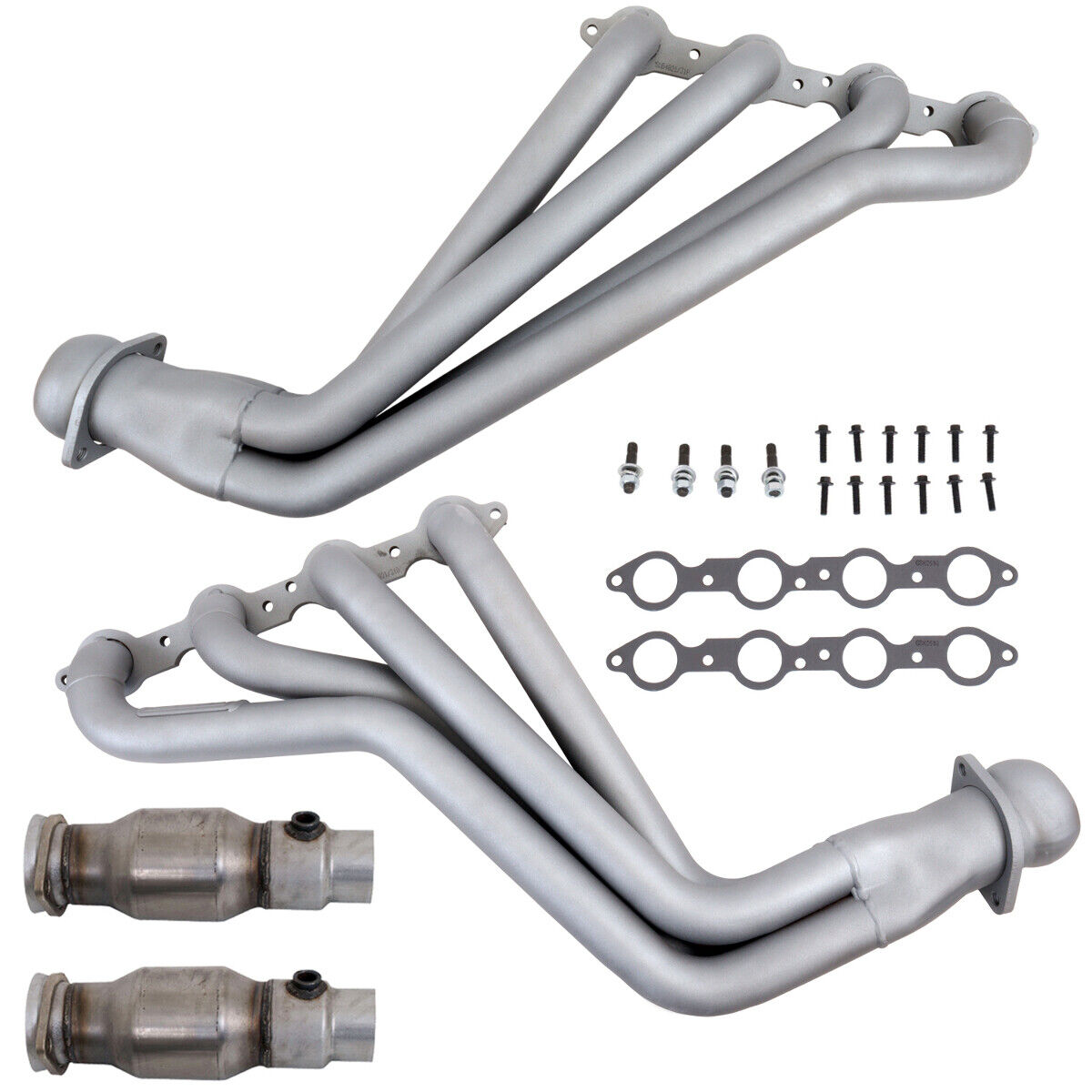 Fits 10-15 Camaro 6.2L 1-3/4 Long Tube Exhaust Header w/High Flow Catalytic-4021