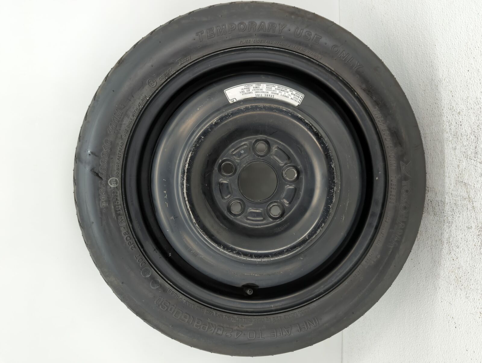 2011-2017 Nissan Juke Spare Donut Tire Wheel Rim Oem F277X