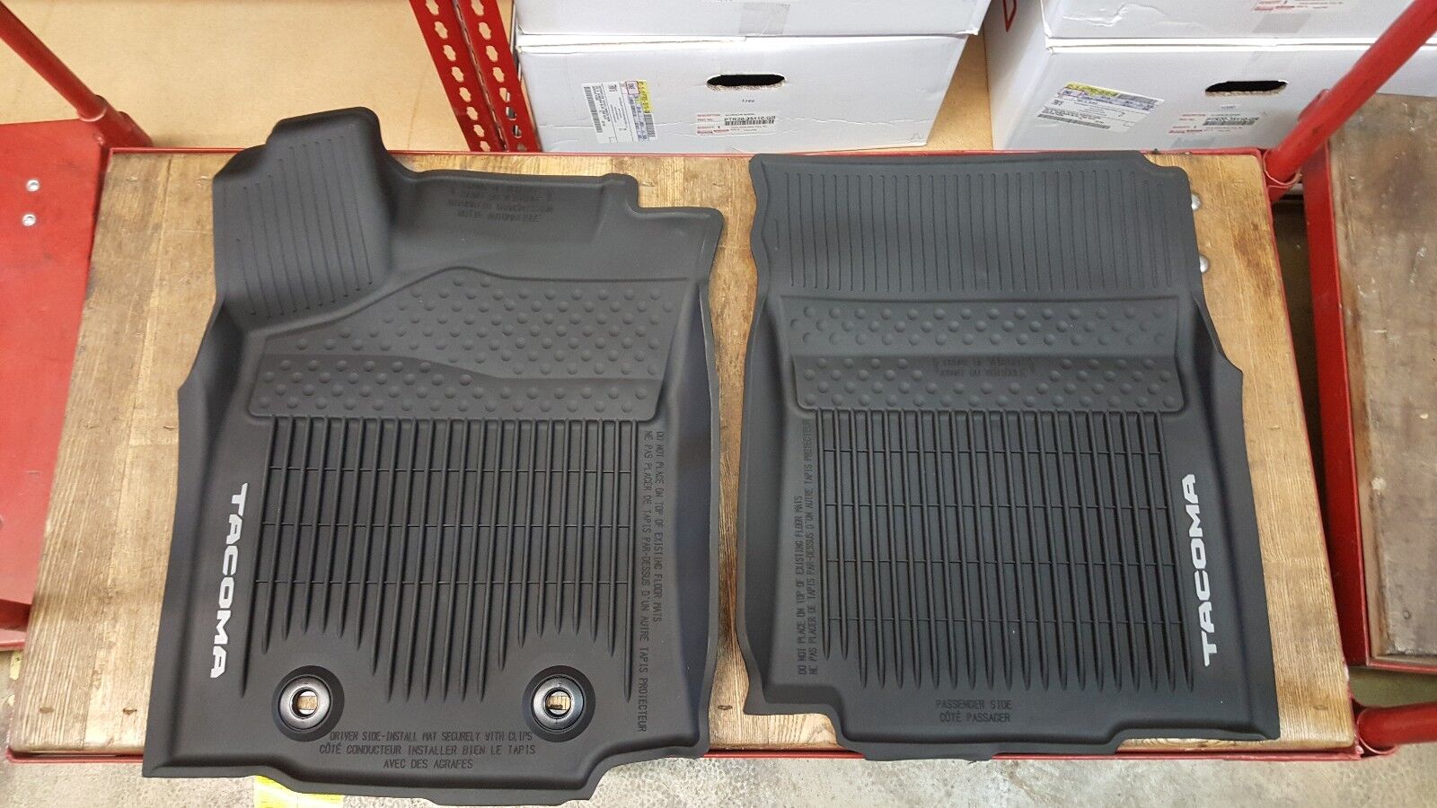 Toyota Tacoma 2016-2017 AT Double Cab All Weather Rubber Floor Liner Mat OEM NEW