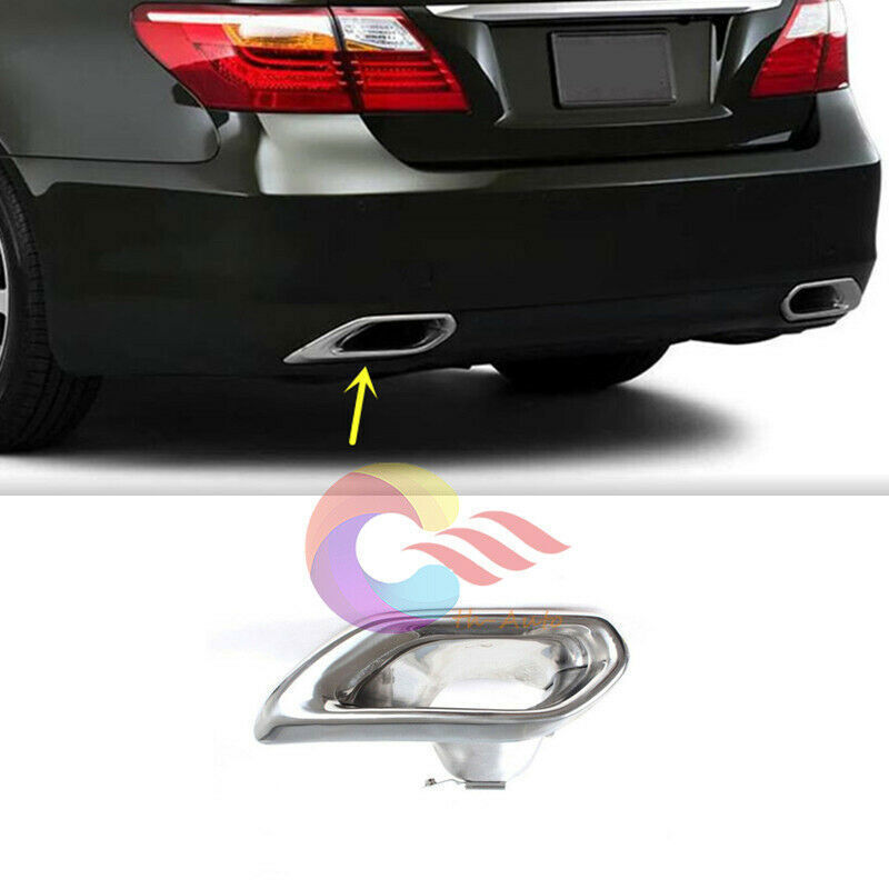 New Stainless Rear Left Exhaust Muffler Pipe Cover For Lexus LS460 LS600h 10-12