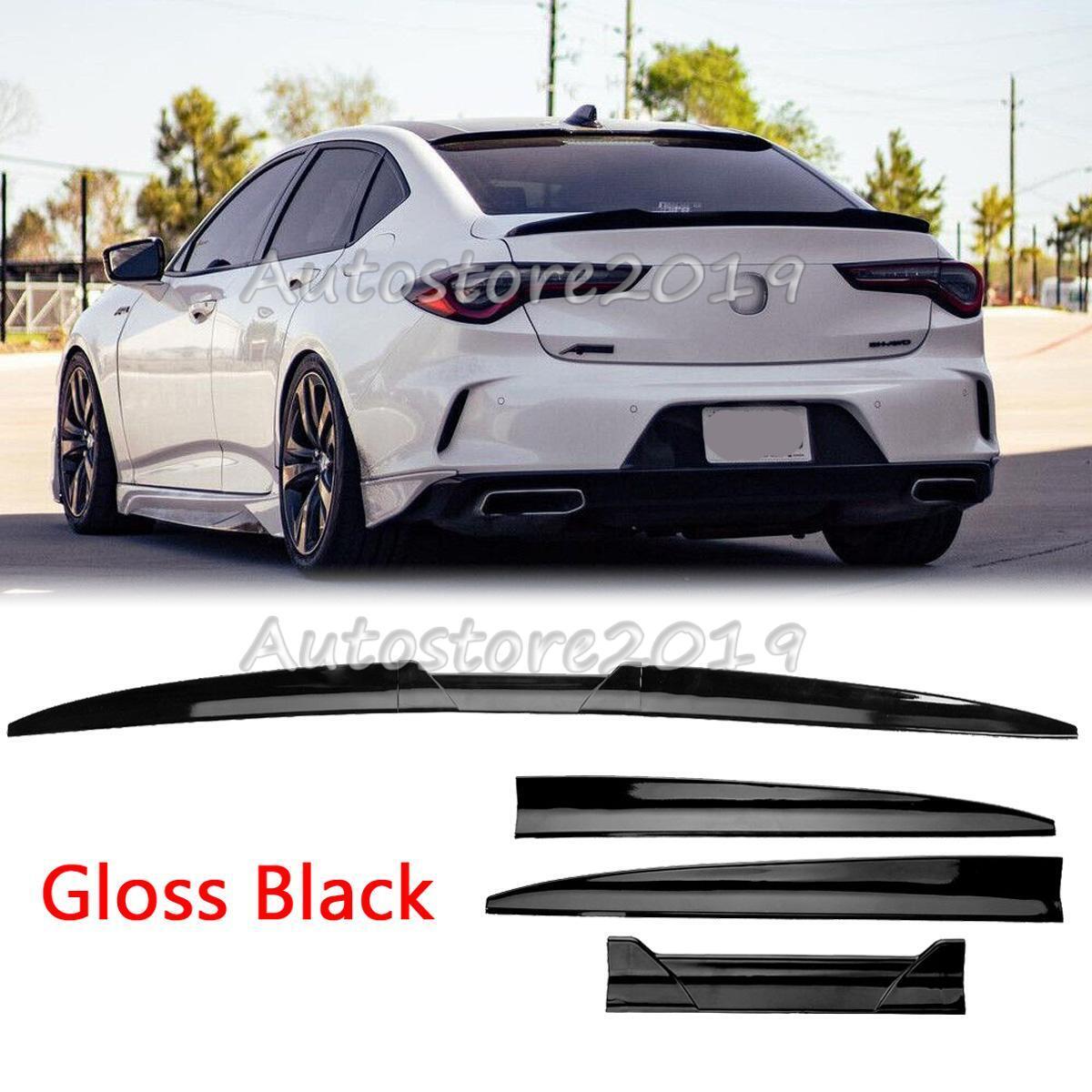 For Acura ILX 2013-2022 Gloss Rear Roof Lip Spoiler Tail Trunk Wing Adjustable