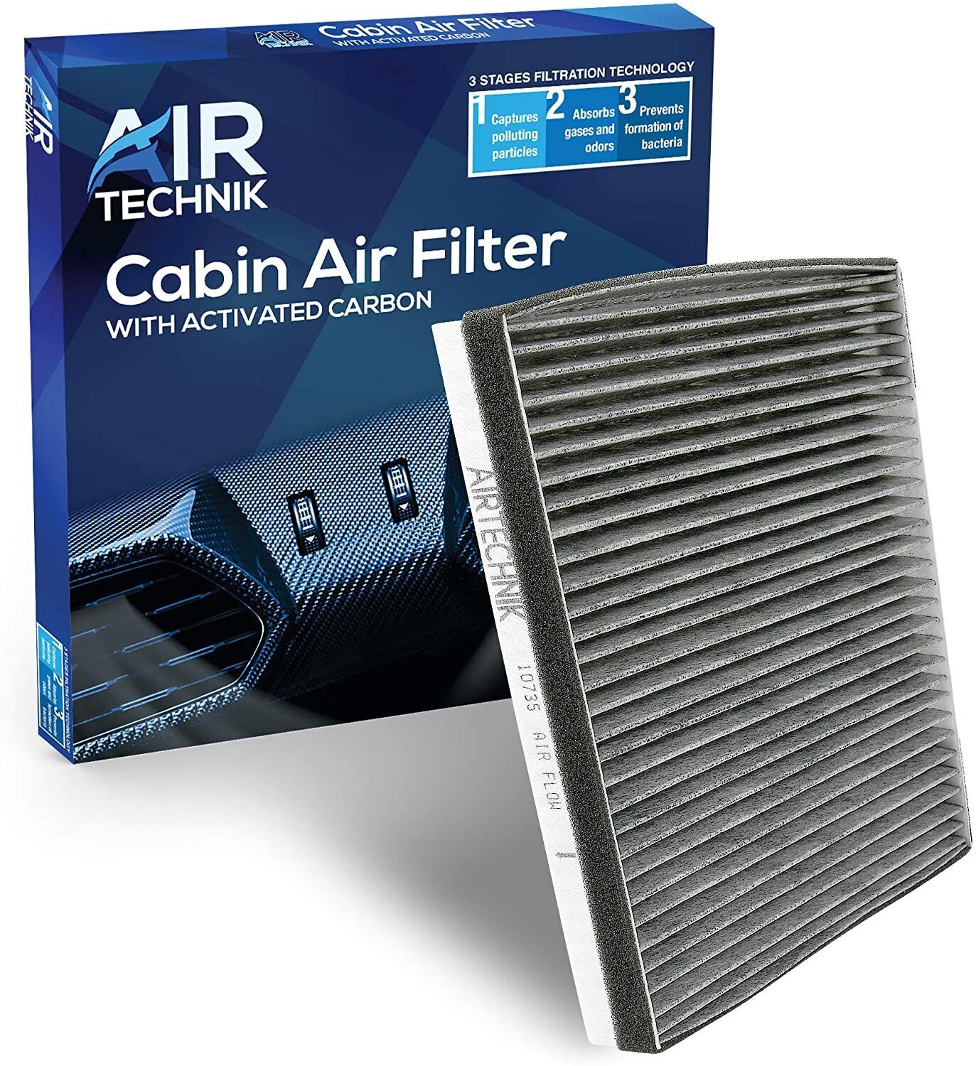 AirTechnik CF10735 Cabin Air Filter w/Activated Carbon | Fits Genesis G80/G90...