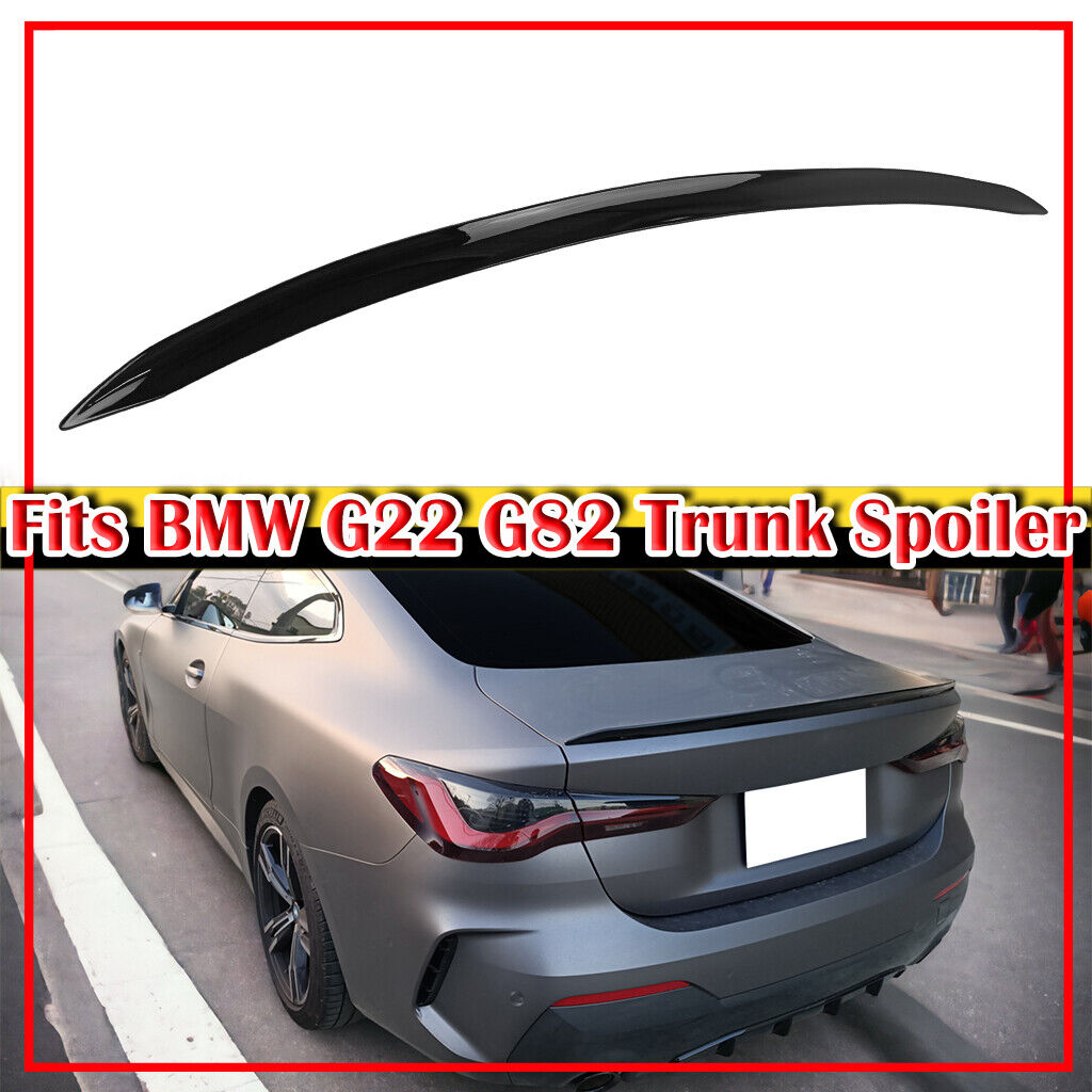  20-24 Fits BMW 4-Series G22 G82 M Coupe OE Rear Trunk Spoiler Color Black