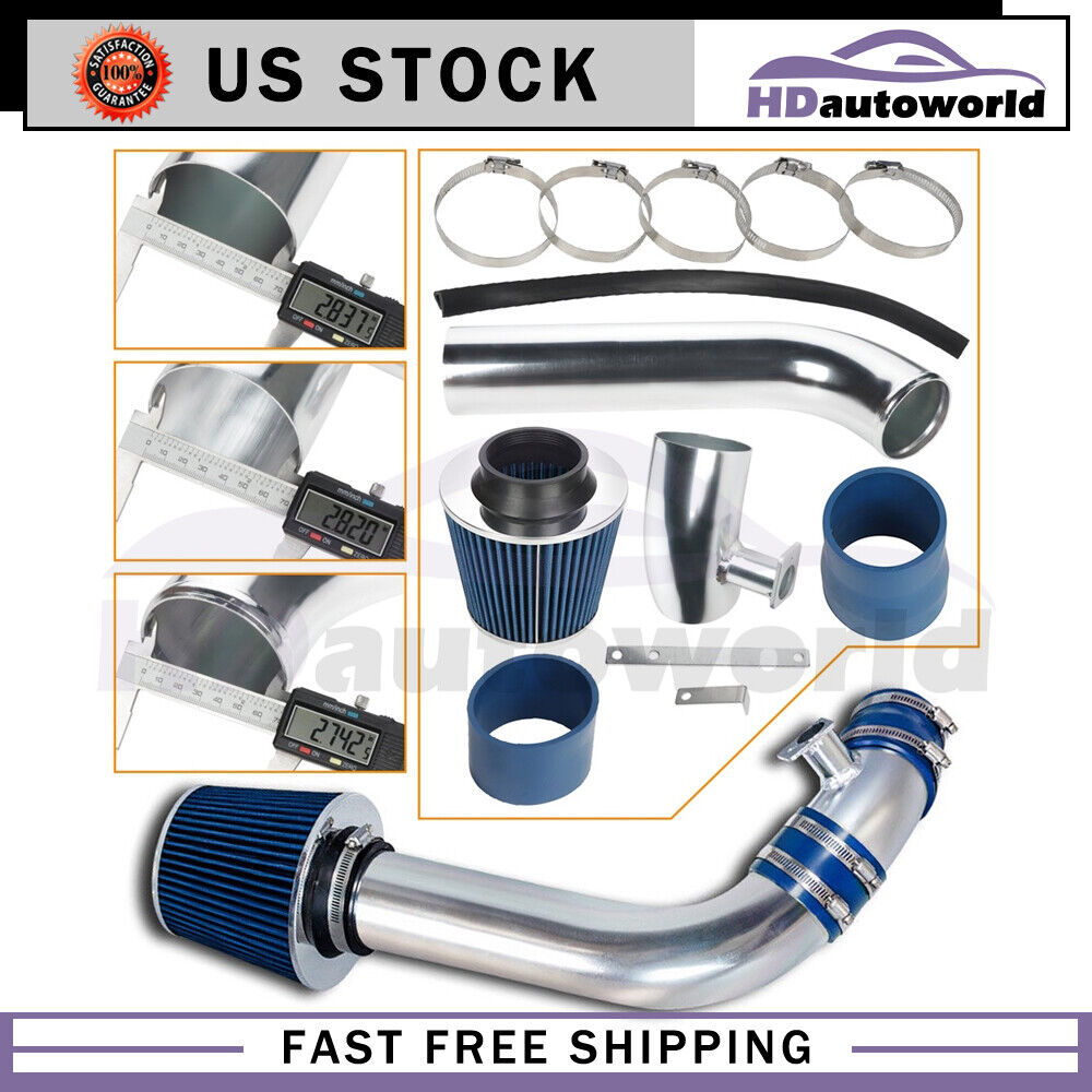 New Blue Cold Air Intake System+Filter for BMW 325is 325i 2.5L 1992-1997