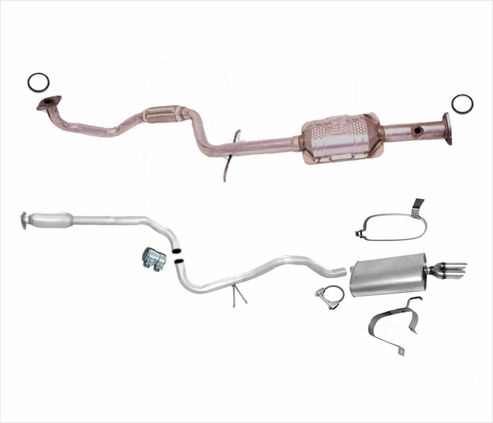 Flex Converter Exhaust Pipe System for Chevrolet Cavalier 2.2 Vin (4) 99-02