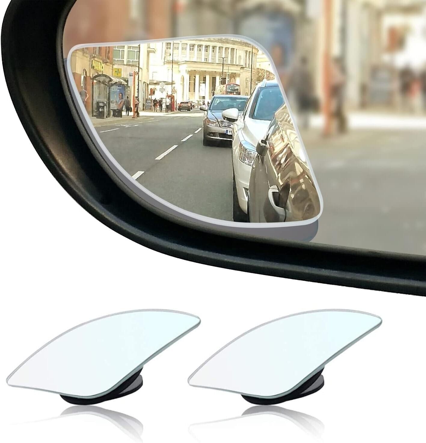 2PCS 360° Wide Angle Blind Spot Mirror Auto Convex Rear Side View Car Truck SUV