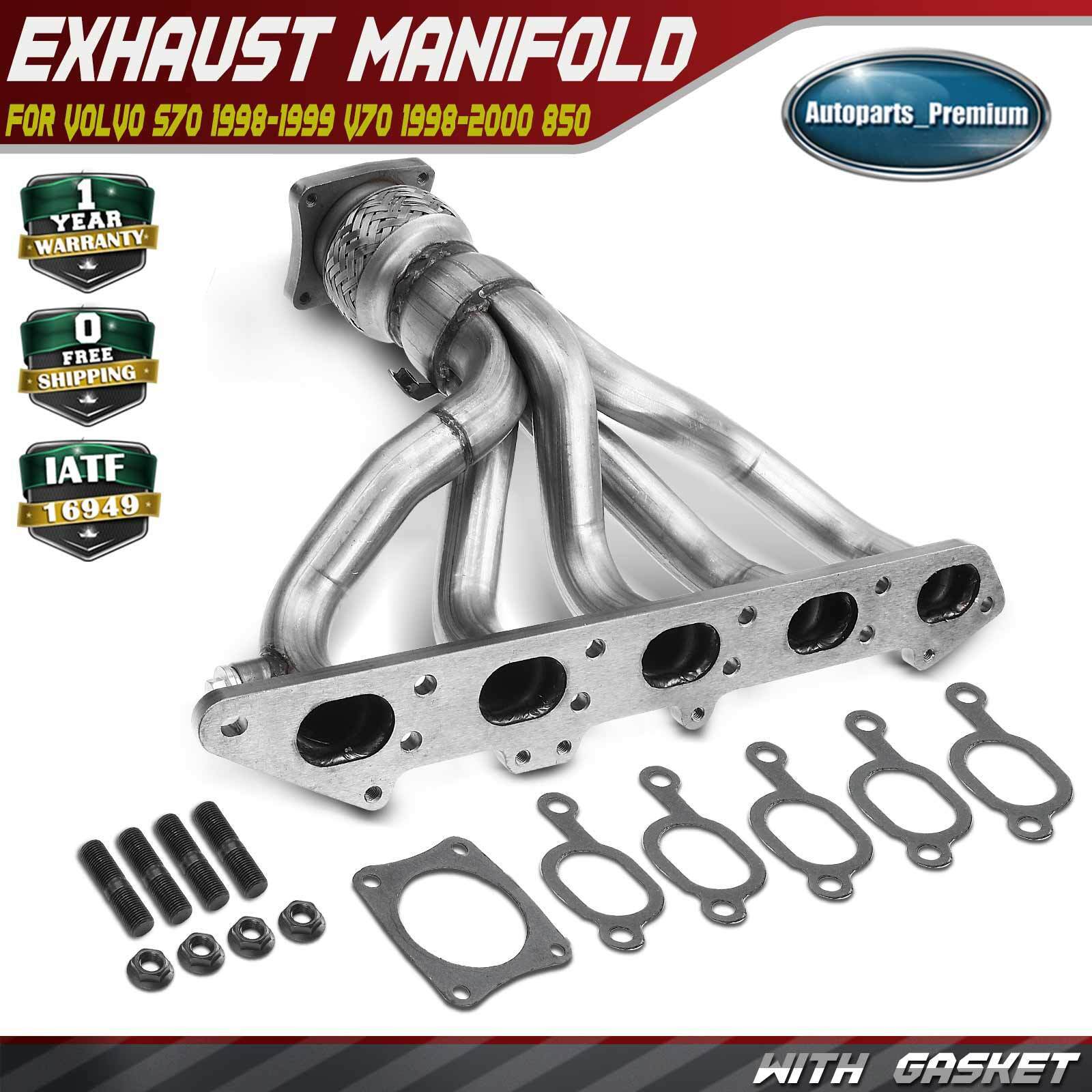 Exhaust Manifold w/ Gasket Kit for Volvo S70 1998-1999 V70 1998-2000 850 L5 2.4L