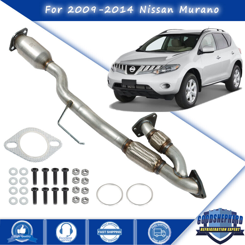 Rear Exhaust Catalytic Converter W/ Flex Y-Pipe For Nissan Murano 3.5L 2009-2014