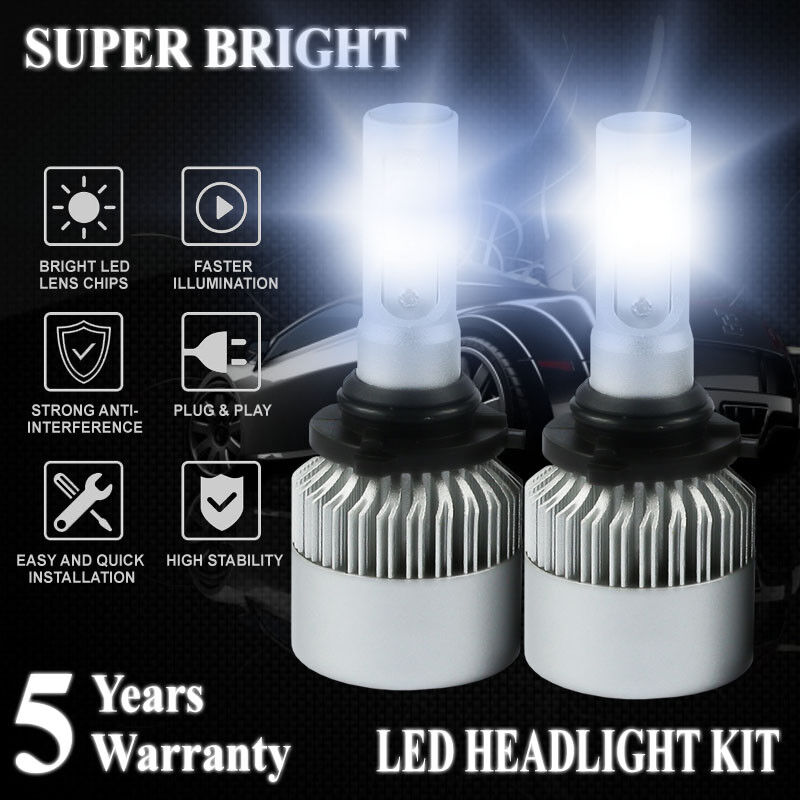 9006 HB4 LED Headlights Bulbs Lamp Fog Light Hi/Lo Beam HID Xenon 2000W 300000LM