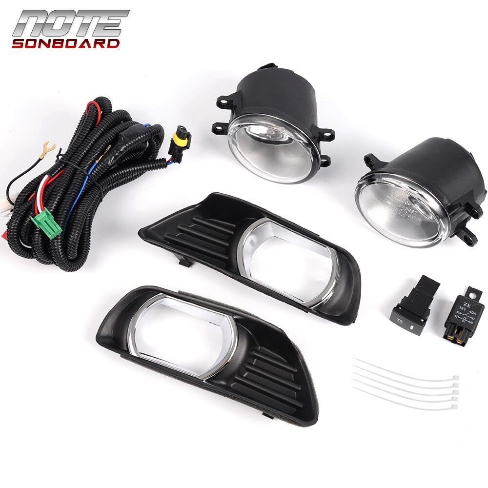 Fog Lights Fit For 07-09 Toyota Camry Clear Bumper Driving Lamps+Switch+Bulbs