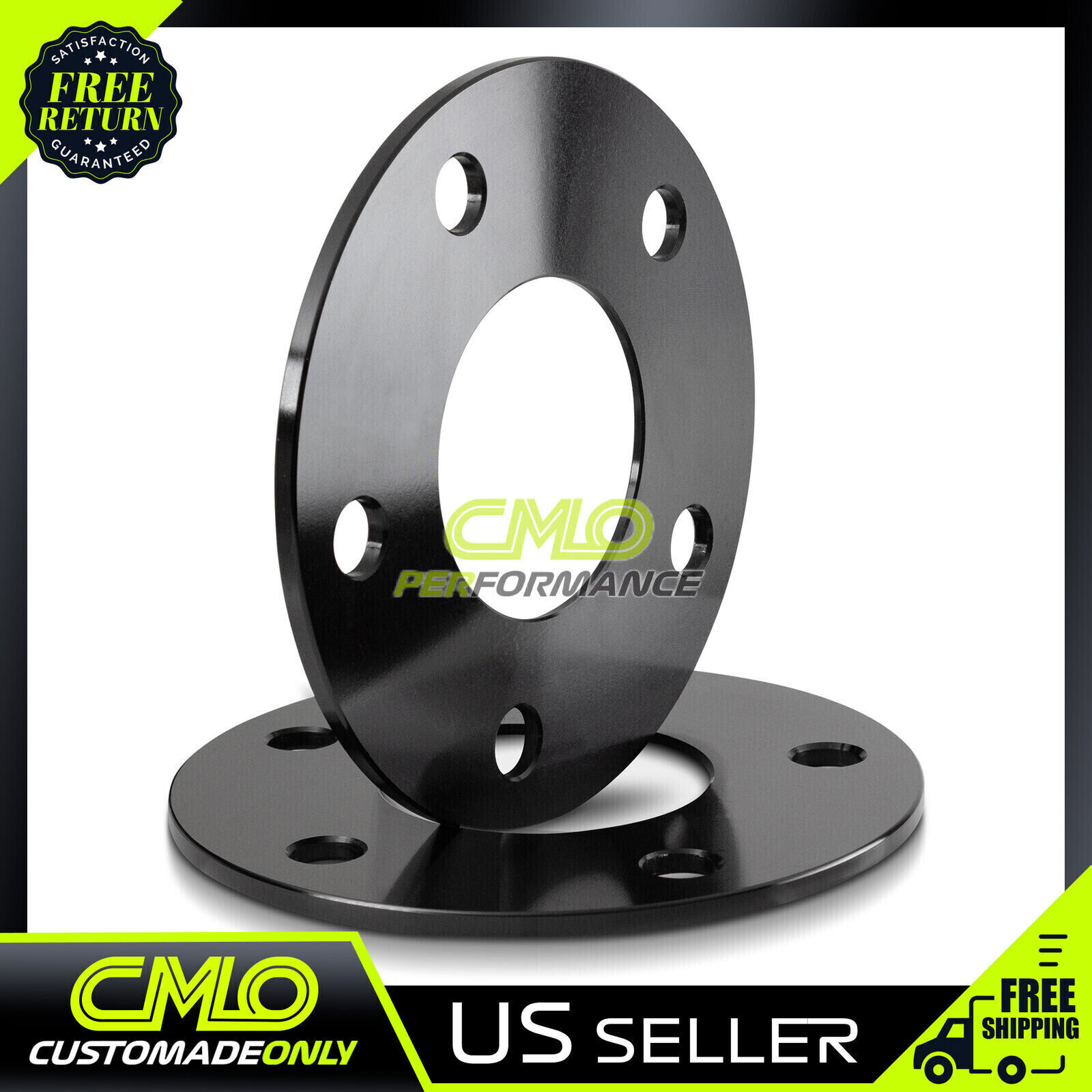 2pc 5mm Black Wheel Spacers 5x4.5 Fits IS250 IS300 IS350 GS300 GS350 GS460 Camry