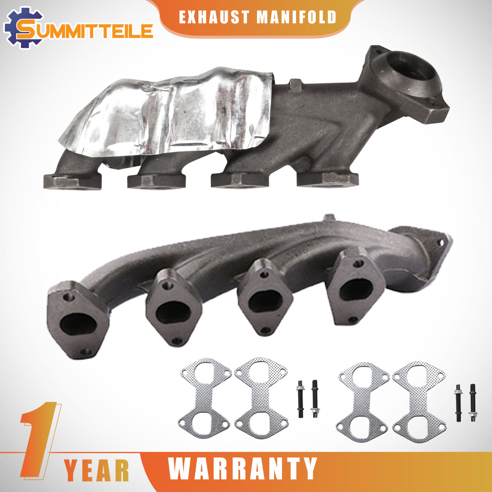 LH+RH Exhaust Manifold +Gasket Bolts For Ford F150 Expedition Lincoln Mark LT