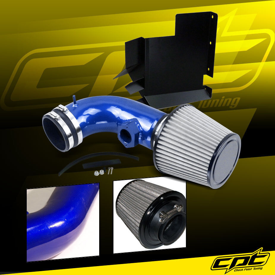 For 07-12 BMW 328i E90/E92/E93 3.0L 6cyl Blue Cold Air Intake + Stainless Filter