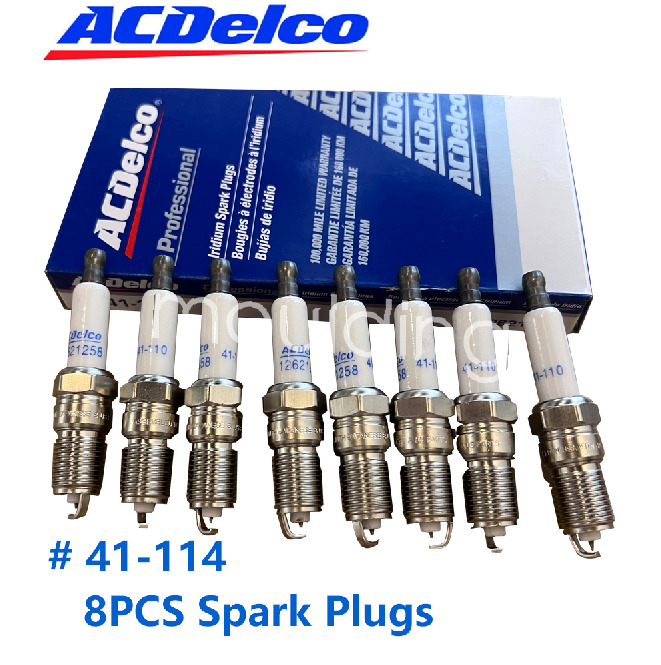 8Pcs ACDELCO 12622441 41-114 Iridium Spark Plugs for Cadillac Chevrolet GMC