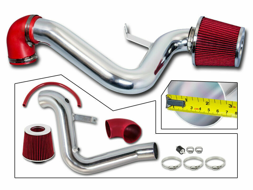 Cold Air Intake Kit + RED Filter For 95-02 Cavalier / Pontiac Sunfire 2.3 2.4 L4