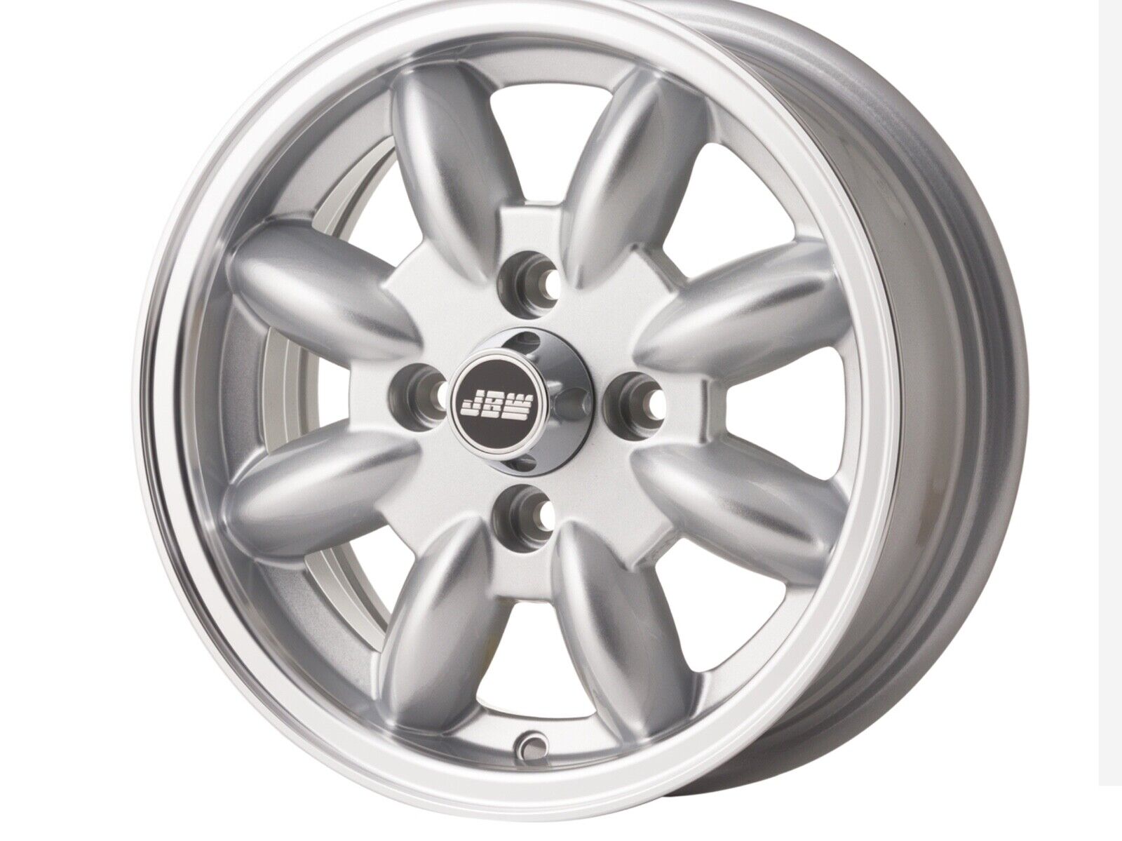 New Triumph Spitfire 5x13 Alloy Wheels set of 4 Silver With a Polished Rim