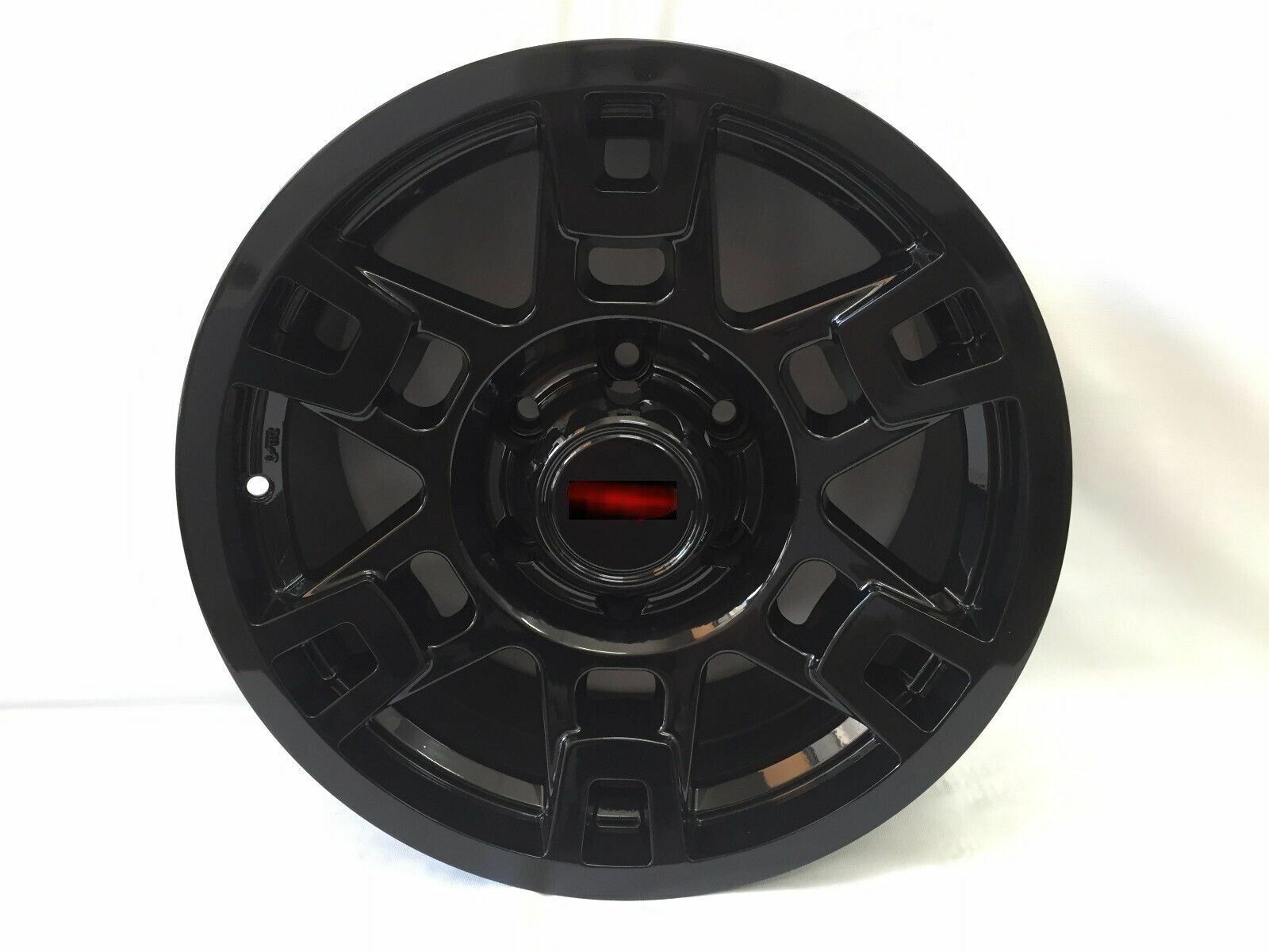 5PC 17x8 Gloss Black Metal Wheels Fits Toyota 4Runner Tacoma FJ 6x139.7 +0 Rims