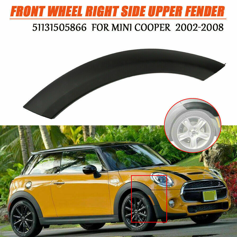 Front Wheel Right Side Upper Fender Arch Cover Trim for Mini Cooper 2002-2008 US