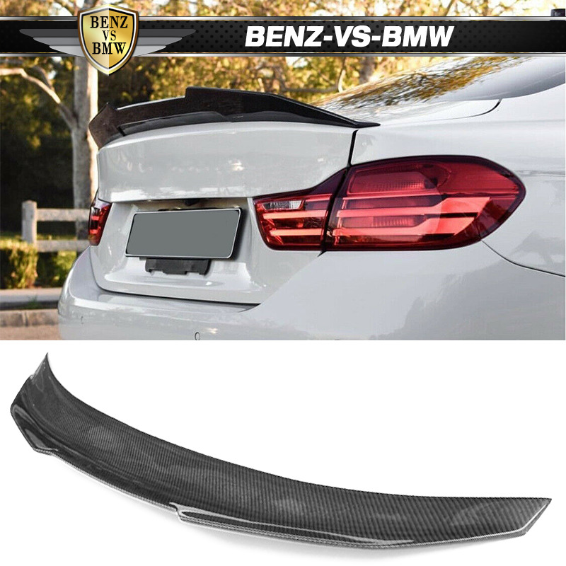Fits 14-20 BMW 4-Series F32 PSM Style Trunk Spoiler Carbon Fiber