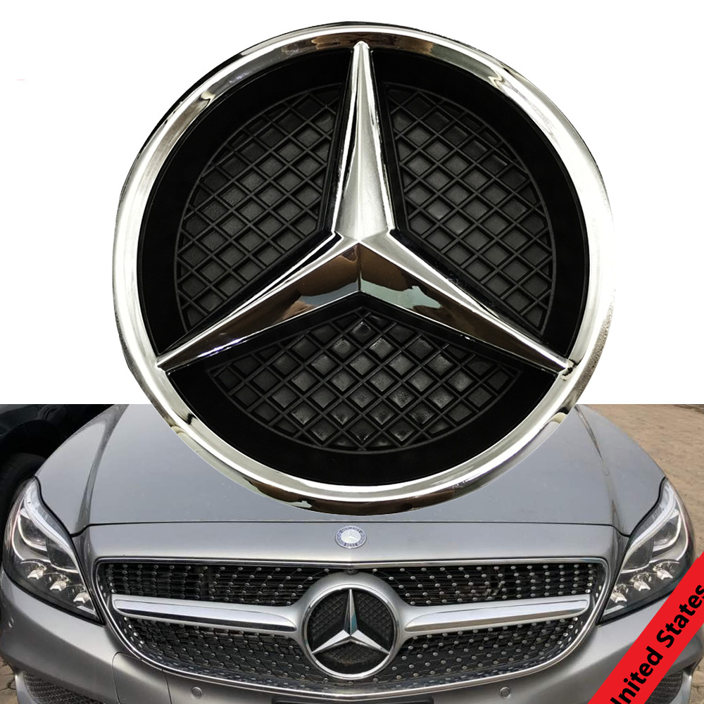 Front Grille Star Emblem Logo For Mercedes-Benz 2015-2018 CLA250 C300 C43 E350