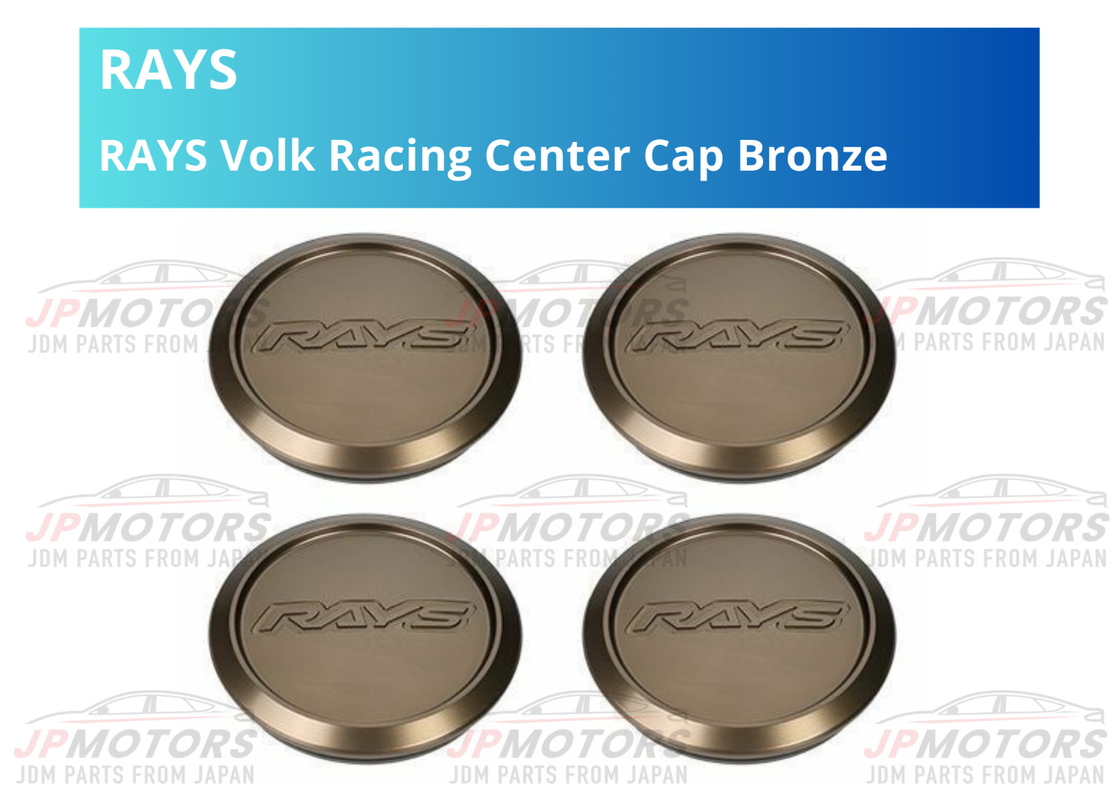 RAYS Volk Racing Center Cap ZE40 TE37 Ultra Saga Sonic TTA CE28 RE30 Bronze 4PC