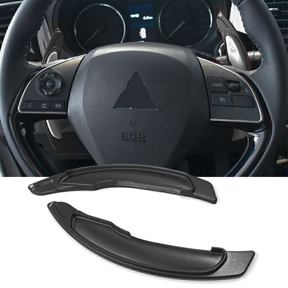 For Mitsubishi Lancer Evo X Steering Wheel Paddle Shifter Extension Black US